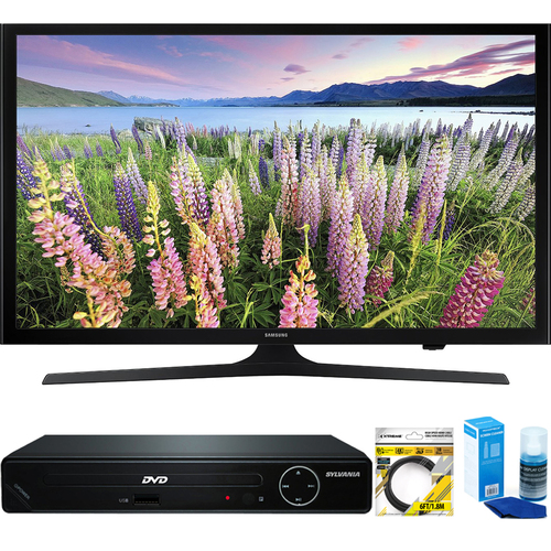 Samsung UN50J5200 50-Inch Full HD 1080p Smart LED HDTV + HDMI DVD Player Bundle