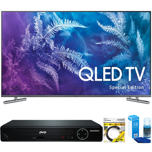 Samsung Special Edition 49` Class Q6F QLED 4K TV (2017) +HDMI DVD Player Bundle
