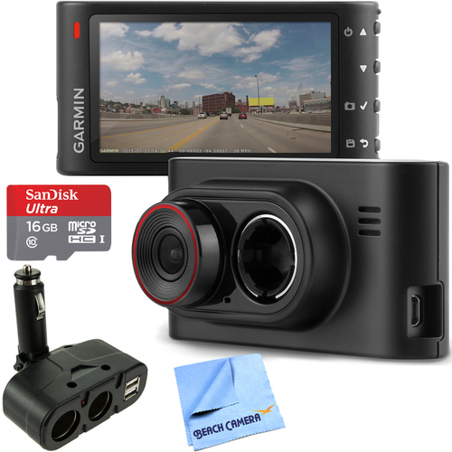 Garmin Dash Cam 35 Standalone HD Driving Recorder with GPS 16GB microSD Card Bundle