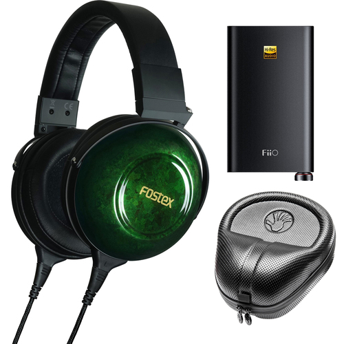 Fostex TH-900mk2 Premium Stereo Headphones Green + Q1 Headphone Amplifier & Case