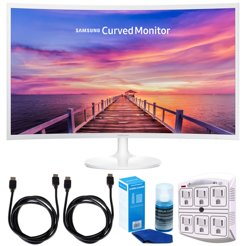 Samsung CF391 Series 32` LED Curved Monitor w/ Accessories Bundle