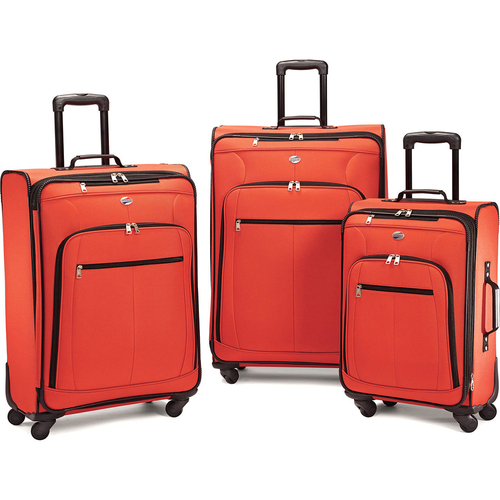 American Tourister Pop Plus 3 Piece Luggage Set (Orange) - 64590-1641 - OPEN BOX