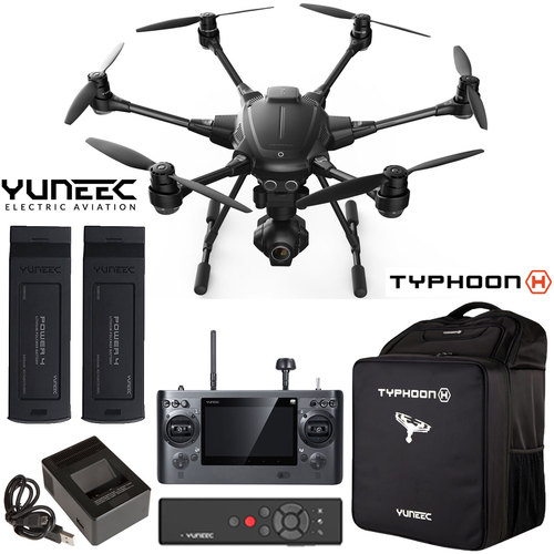 Yuneec Typhoon H RTF Drone Pro Bundle with Wizard Wand, Extra Battery & Custom Backpack