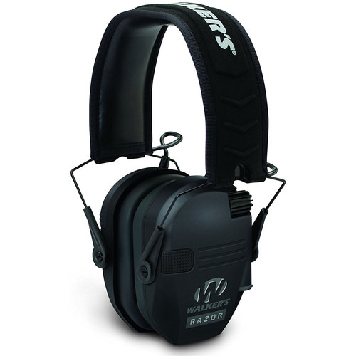 Walkers Razor Series Slim Lo Profile Ear Muffs Hearing Protection - Black