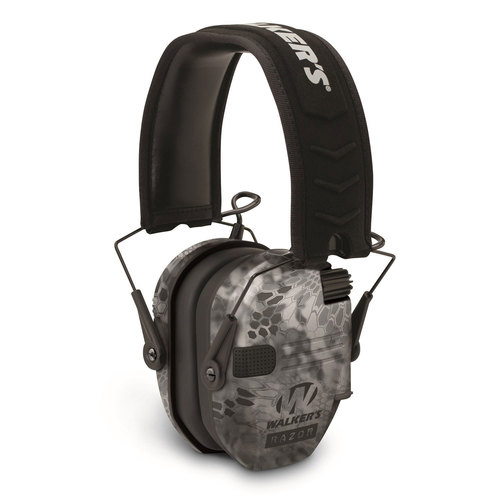 Walkers Razor Series Slim Lo Profile Ear Muffs Hearing Protection - Kryptek Camo