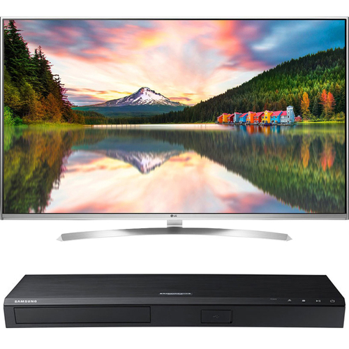 LG 65` Super UHD Smart TV - 65UH8500+ Samsung UBDM8500 4K UHD Blu-Ray Player