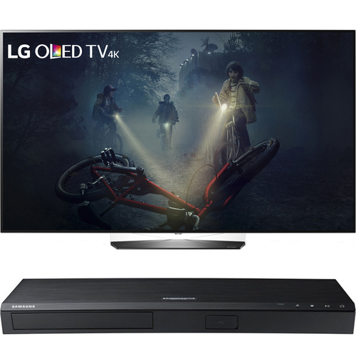 LG OLED65B6P 65` 4K UHD OLED Smart TV w/ Samsung 4K UHD Smart Blu-ray Player