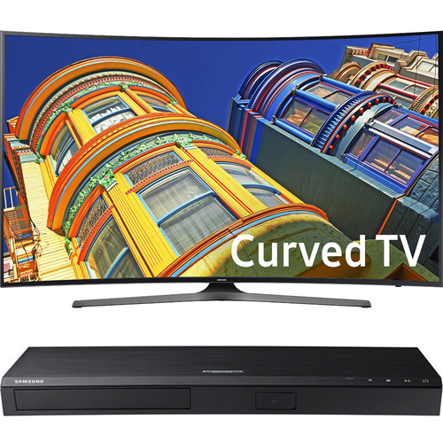 Samsung Curved 65` 4K UHD Smart LED TV- 65KU6500 + 4K UHD Smart Blu-ray Player