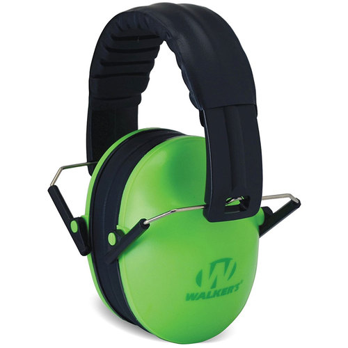 Walkers Game Ear Children's Passive Folding Ear Muff Hearing Protection - Green