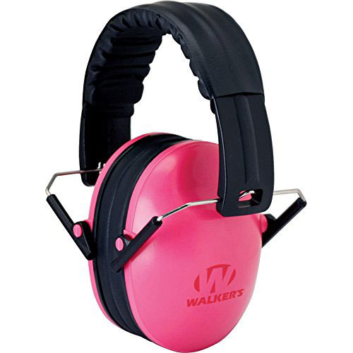 Walkers Game Ear Children's Passive Folding Ear Muff Hearing Protection - Pink