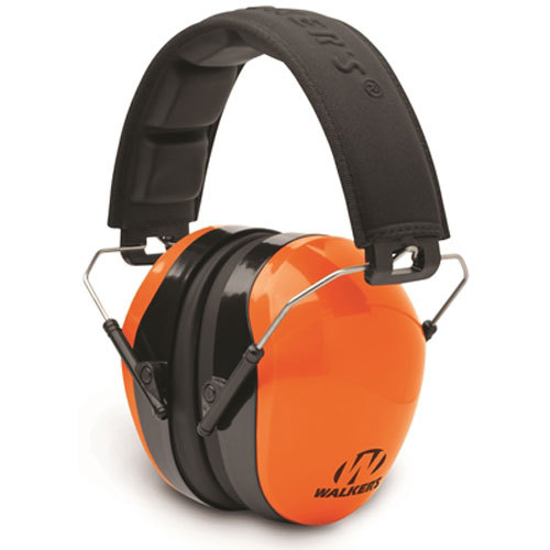 Walkers Dual Color Passive Ear Muff Hearing Protection - Blaze Orange