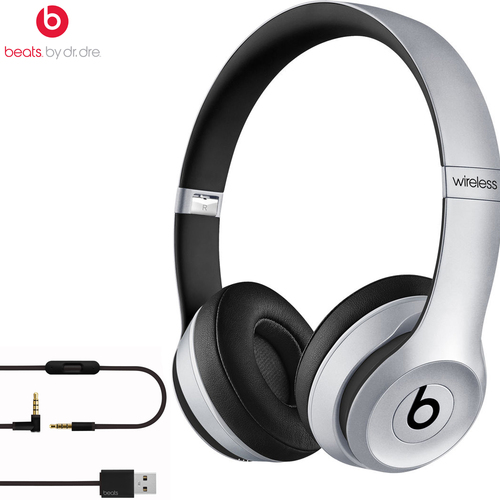 Beats By Dre Solo2 Wireless On-Ear Headphones MKLF2AM/A (Space Gray) - Certified Refurbished