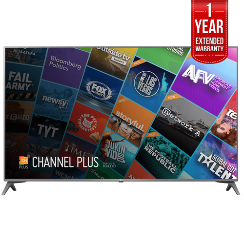LG 75` Class 4K UHD HDR Smart IPS LED TV with 1 Year Extended Warranty