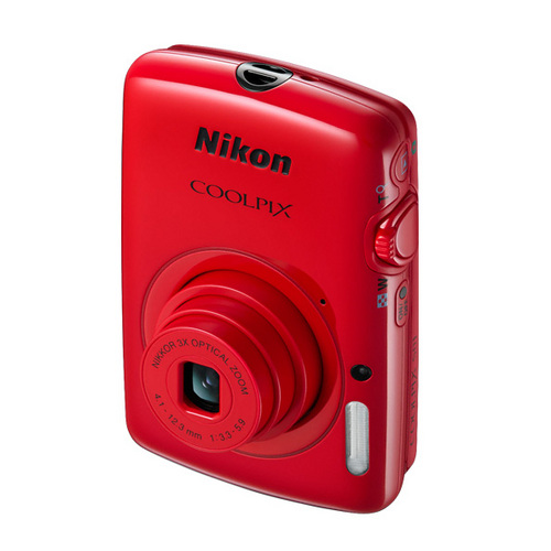 Nikon COOLPIX S01 10.1MP 2.5-inch Touch Screen Digital Camera - Red Refurbished