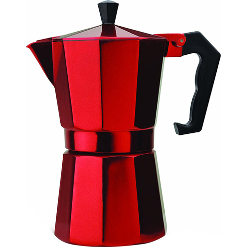 Primula Stovetop Espresso 6cup Red (OPEN BOX)
