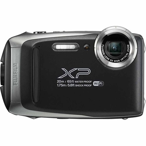 Fujifilm FinePix XP130 Waterproof Digital Camera Kit (Silver) with 16GB SD Memory Card