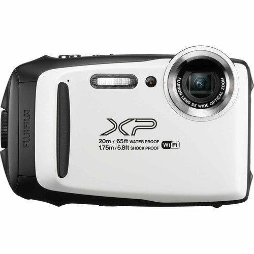 Fujifilm FinePix XP130 Waterproof Digital Camera Kit (White) with 16GB SD Memory Card