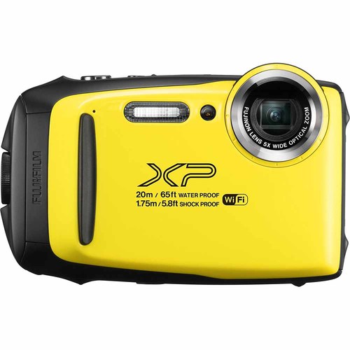 Fujifilm FinePix XP130 Waterproof Digital Camera Kit (Yellow) with 16GB SD Memory Card