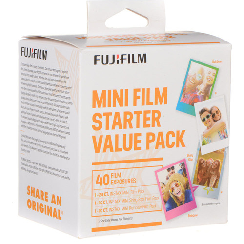 Fujifilm INSTAX Mini Film Starter Value Pack (40 Exposures) - 600017191