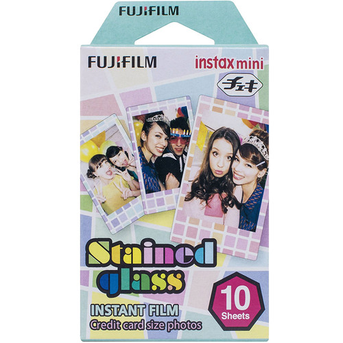 Fujifilm INSTAX Mini Stained Glass Instant Film Multi-Color (10 Sheets) - 16203733