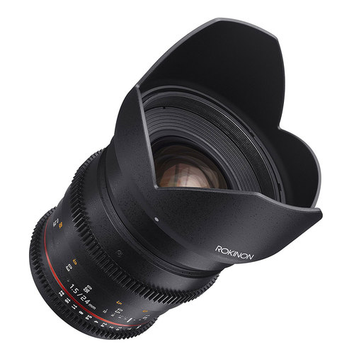 DS 24mm T1.5 Full Frame Wide Angle Cine Lens for Canon EF Camera Mount