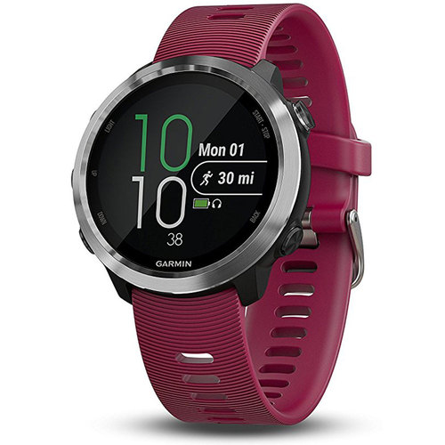 Garmin Forerunner 645 Music GPS Smartwatch with Cerise Colored Band