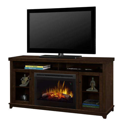 Dimplex Dupont Electric Fireplace & Media Console- Kingston Brown