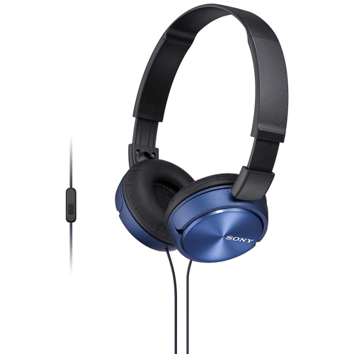 Sony MDR-ZX310AP/L ZX Series Headphones Headband Stereo Headset w/ Microphone - Blue