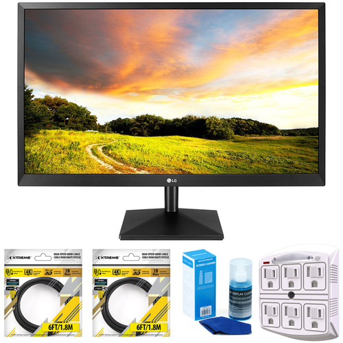 LG 27` Class IPS LED Monitor with FreeSync 2018 Model + Cleaning Bundle