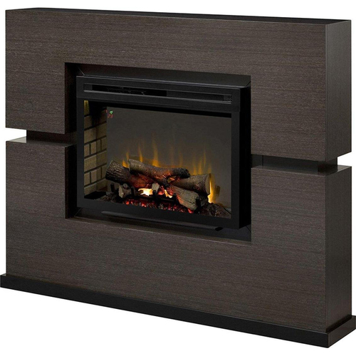 Dimplex Linwood Electric Fireplace & Media Console - Mantel Rift Grey