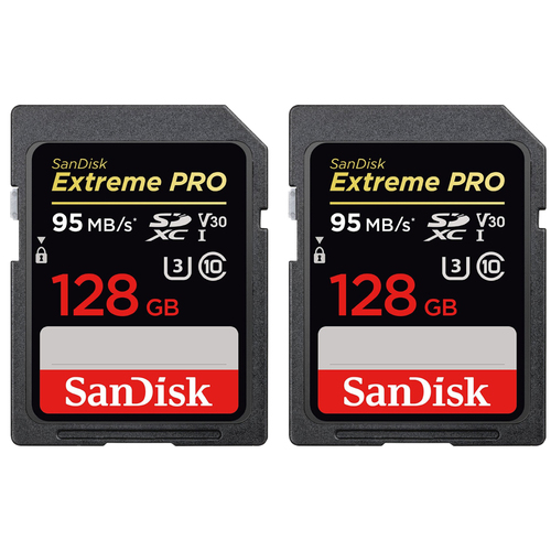 Extreme PRO SDXC 128GB UHS-1 Memory Card 2-Pack Bundle