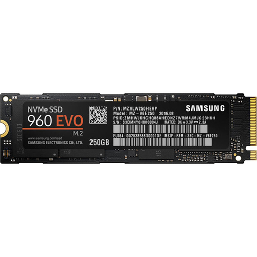 Samsung 250GB 960 EVO SERIES V-NAND SSD PCIE NVME M.2 INTERNAL