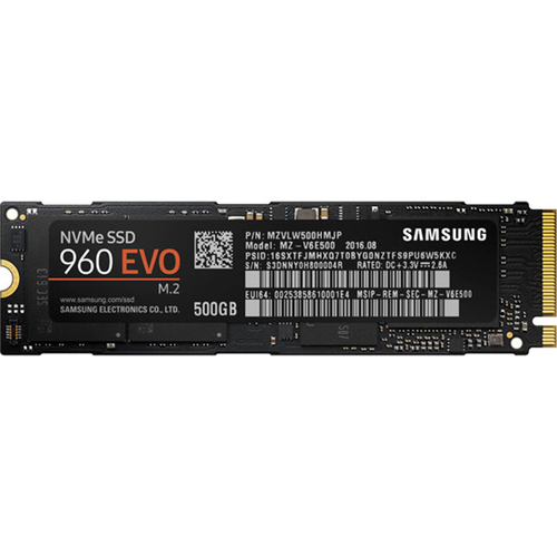 Samsung 500GB 960 EVO SERIES V-NAND SSD PCIE NVME M.2 INTERNAL