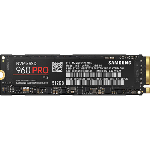 Samsung 512GB 960 PRO SERIES V-NAND SSD PCIE NVME M.2 INTERNAL