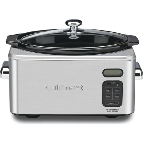 Cuisinart 6.5 Quart Programmable Slow Cooker, Brushed Stainless Steel
