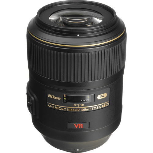 Nikon 105mm f/2.8G ED-IF AF-S VR FX Full Frame Micro-Nikkor Close-up Lens USA WARRANTY
