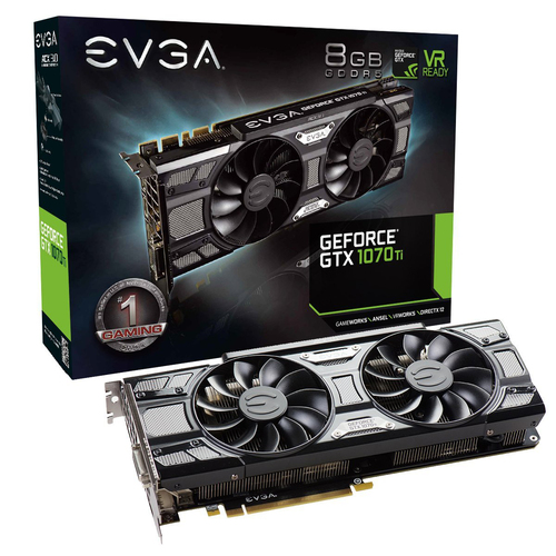 EVGA GeForce GTX 1070 Ti SC GAMING ACX 3.0 Black Edition, 8GB GDDR5