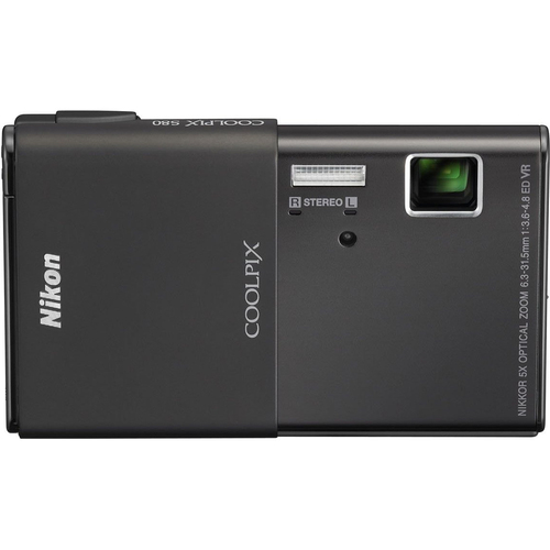 Nikon COOLPIX S80 14.1 MP Ultra-Slim 3.5` Touchscreen Black Camera w/ HD Video Refurb