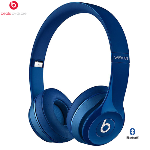 Beats By Dre Solo2 Wireless On-Ear Headphone, Blue - (Certified Refurbished)