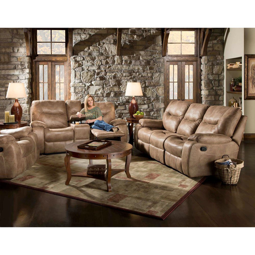 Cambridge Homestead Double Reclining Loveseat in Sand - 98505DRL-SN