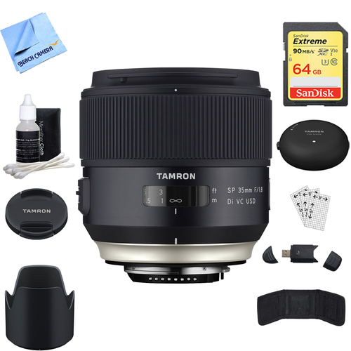 Tamron SP 35mm f/1.8 Di VC USD Lens for Nikon Mount + Accessories Bundle