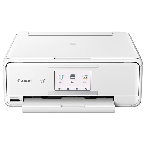 Canon PIXMA TS8120 Wireless Inkjet All-in-One Printer with Scanner & Copier (White)