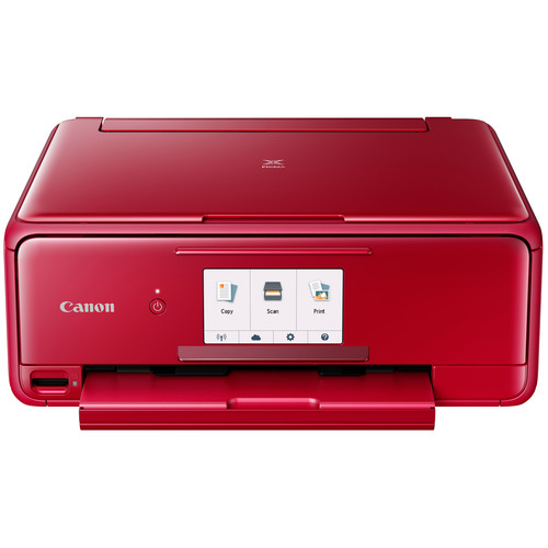 Canon PIXMA TS8120 Wireless Inkjet All-in-One Printer with Scanner & Copier (Red)