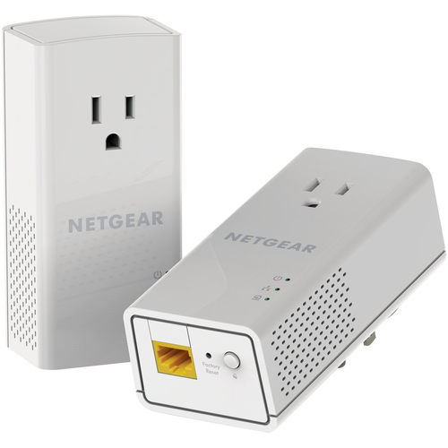 Netgear PowerLINE 1000 Mbps 1 Gigabit Port w/ Pass-Through Extra Outlet (PLP1000-100PAS)