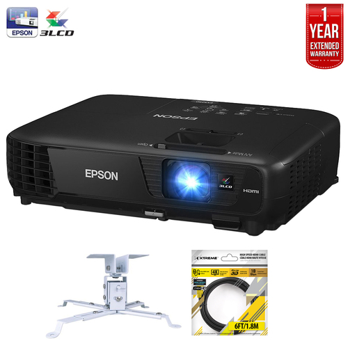 Epson EX5250 Pro Wireless XGA 3LCD Projector + Refurbished Extended Warranty Pack