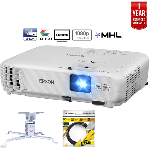 Epson PowerLite Home Cinema 1040 HD 3LCD Projector+Refurbished Extended Warranty Pack
