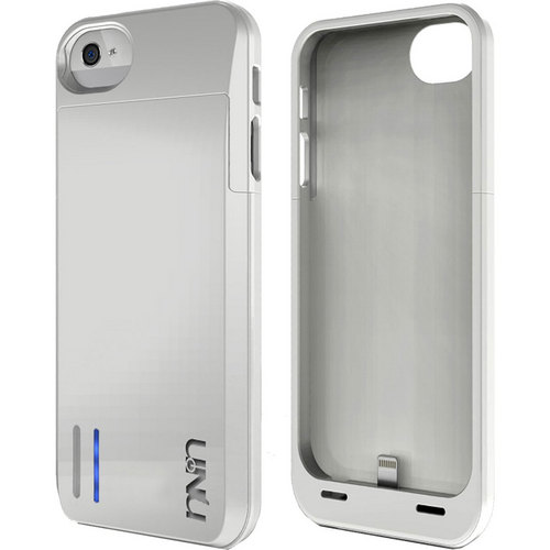 uNu DX-05-2300B Protective Battery Case for iPhone 5 - Glossy White