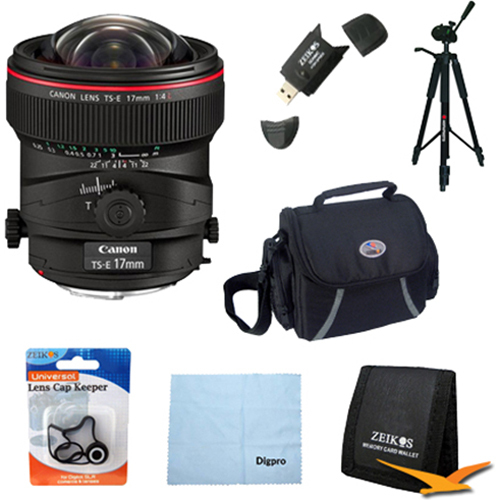 Canon TS-E 17mm f/4L Ultra-Wide Tilt-Shift Manual Focus Lens Exclusive Pro Kit