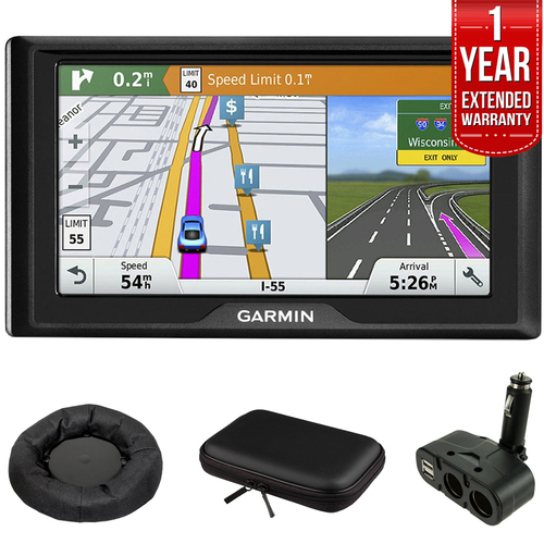 Garmin Drive 60LMT USA GPS Navigator w/ Lifetime Maps and Traffic + Warranty Bundle