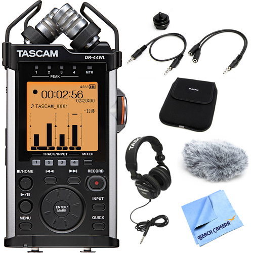 Tascam Portable Recorder with XLR and Wi-fi with Accessory Bundle